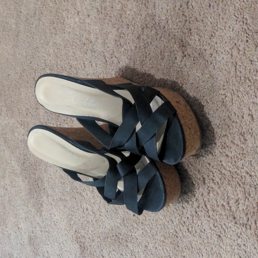 Strappy wedges